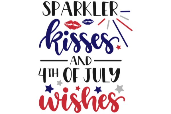 Celebrating the Spirit of Independence Day with Sparkler Kisses and Wishes