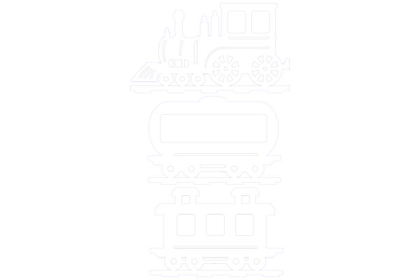 A Stylish Illustration of a Train and Its Components