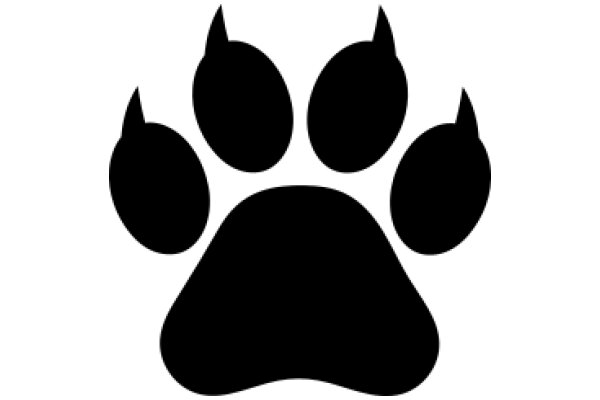 Simplistic Paw Print Icon