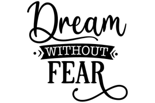 Dream Without Fear: A Motivational Poster