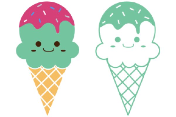 A Delightful Dessert Showdown: Ice Cream vs. Cone!