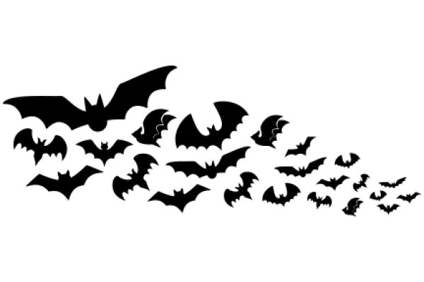 A Silhouette of Bats: A Collection of Black Bat Silhouettes