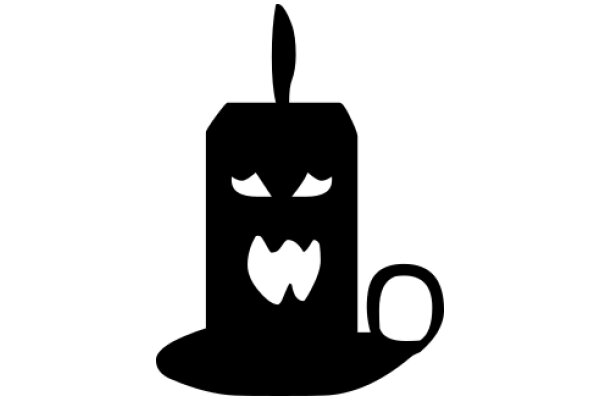 A Silhouette of a Teapot with a Smiley Face