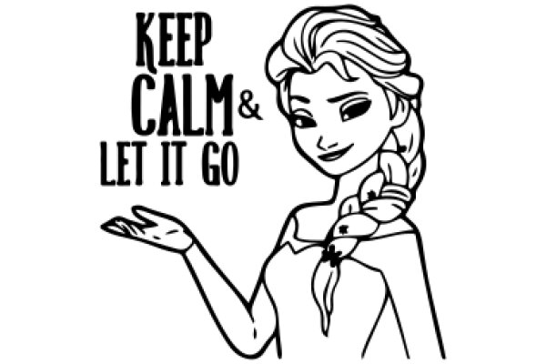 Keep Calm and Let It Go: A Stylish Encouragement Poster