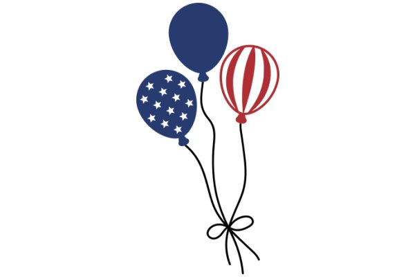 Three Floating Balloons: A Symbol of Celebration and Joy