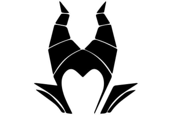 Stylized Logo of a Heart-Shaped Creature with Horns