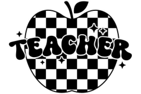 Educational Apple Logo with Text