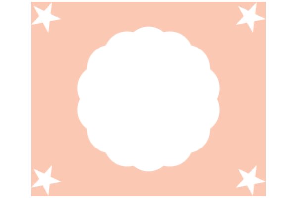 A Blank Canvas: A Pink Background with a White Cloud and Stars