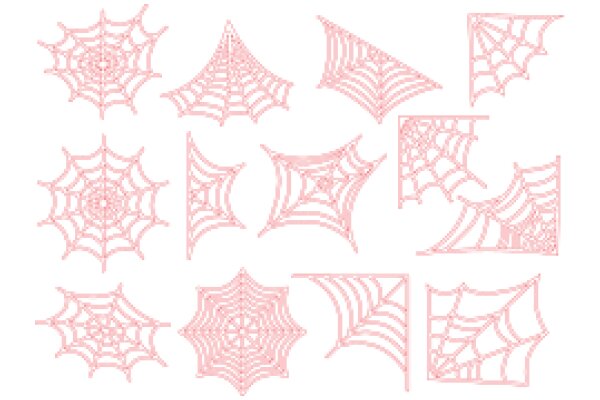 A Collection of Pink Spiderweb Designs