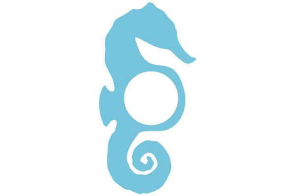 Stylized Blue Dolphin Logo