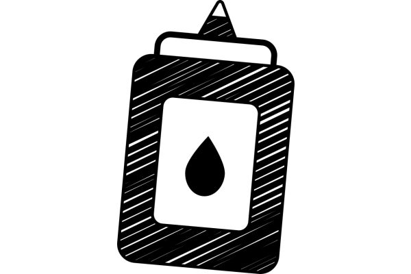 A Stylized Icon of a Drop of Water in a Folder