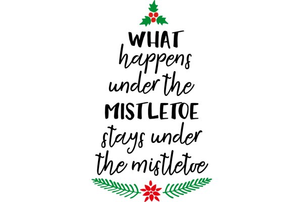 Holiday-themed Quote: 'What Happens Under the Mistletoe Stays Under the Mistletoe'