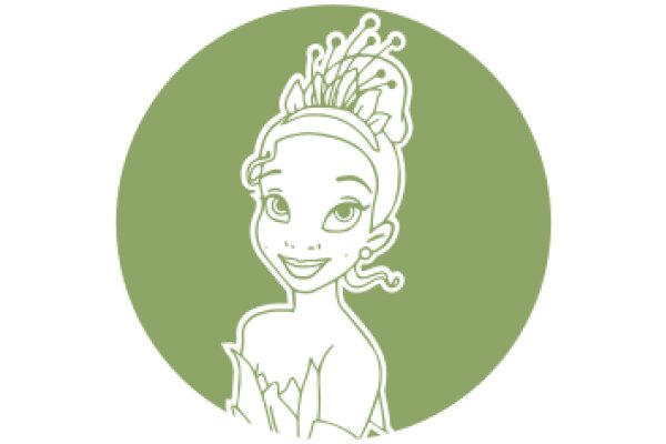 Stylized Portrait of a Female Character with a Floral Headpiece