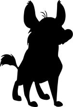 Silhouette of a Playful Dog