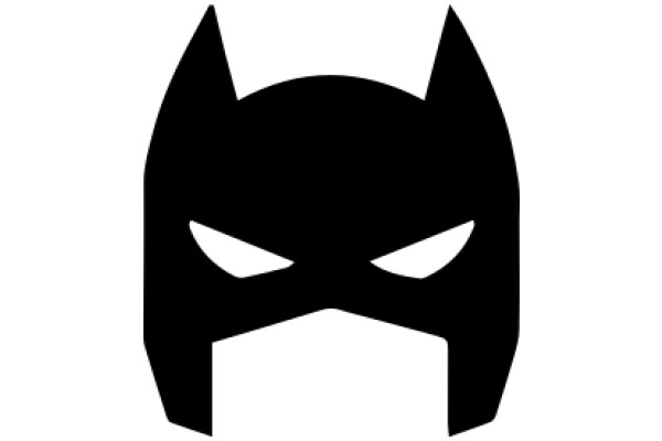 Stylized Black Bat Icon