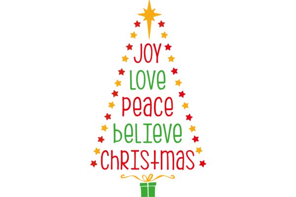 Joy, Love, Peace, Believe, Christmas: A Festive Celebration of the Holiday Spirit