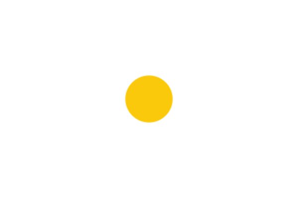 A Solitary Yellow Circle Against a White Background