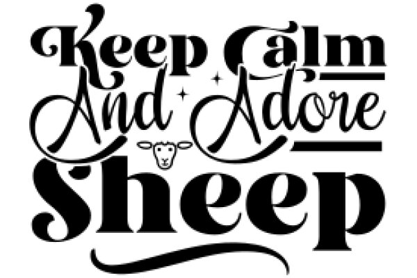 Keep Calm and Adore Sheep: A Playful and Witty Advertisement