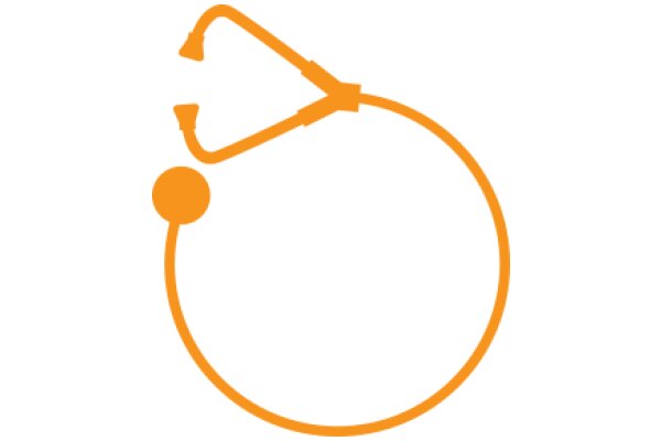 A Simple, Orange Medical Cross Symbol