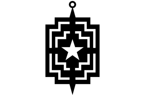 Stylized Star and Compass Design