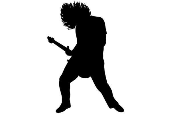 Silhouette of a Guitarist: A Musical Portrait