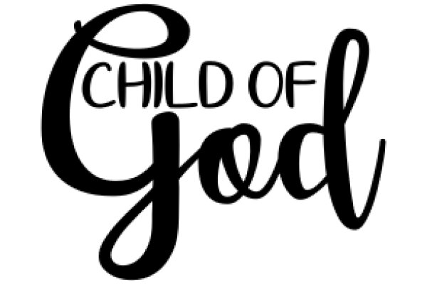 Emblem of Childhood Faith: A Graphic Design of the 'Child of God' Text