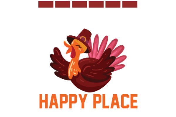 Happy Place: A Festive Illustration of a Turkey in a Hat