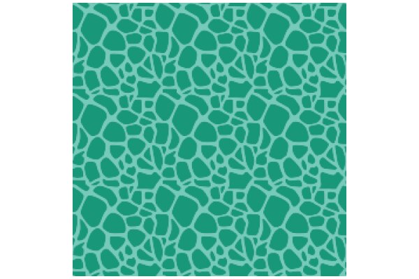 Vibrant Teal Geometric Pattern