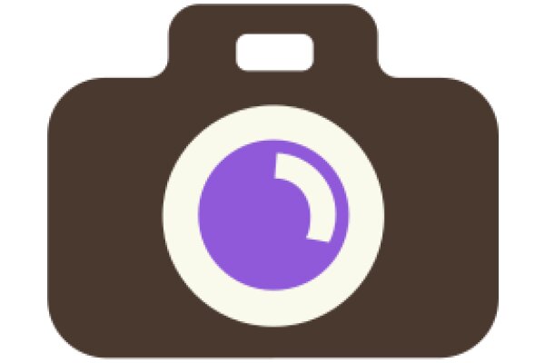 A Purple Camera Icon on a White Background