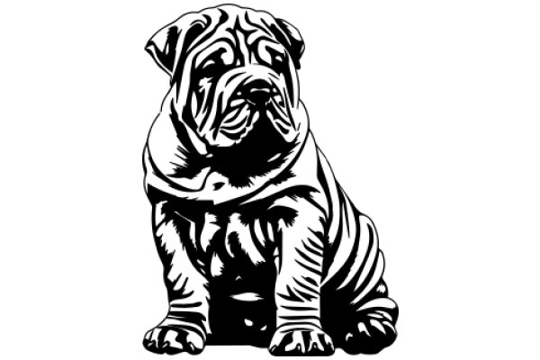 Stylized Illustration of a Dog