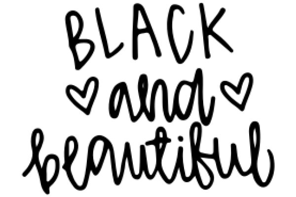 Handwritten Affirmation: Black and Beautiful