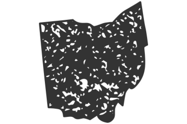 Silhouette of an Indiana State Map