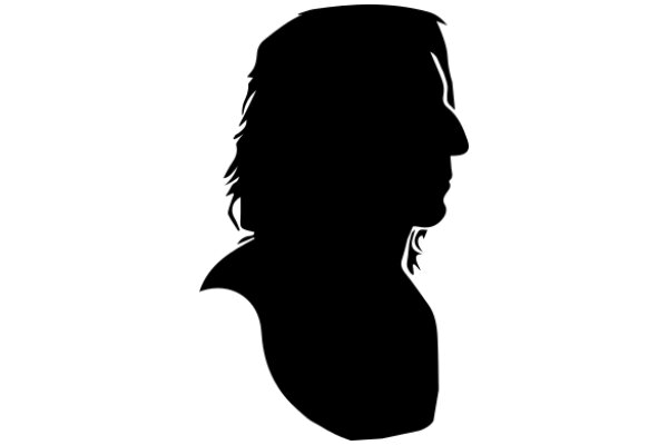 Silhouette of a Person with a Nose