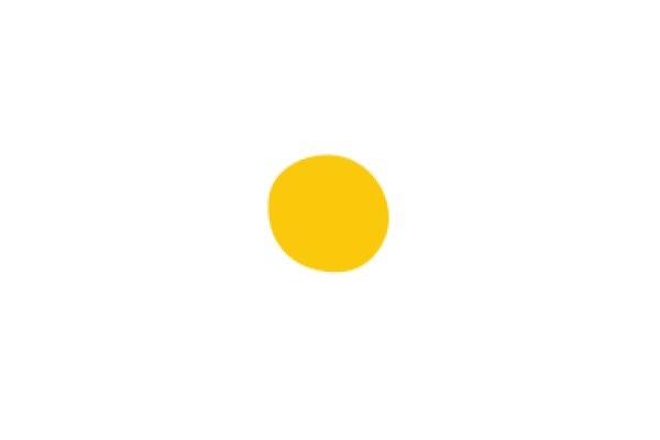 A Solitary Yellow Circle Against a White Background