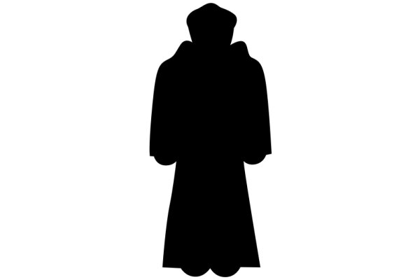 Silhouette of a Person in a Robe