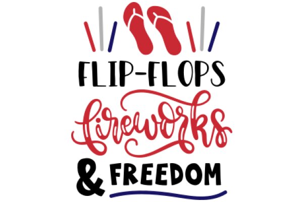 Flip-Flops, Fireworks, and Freedom: A Graphic Celebration of Summer Fun and Independence