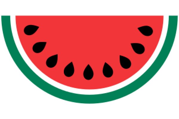 Vibrant Watermelon Logo with Green Stem