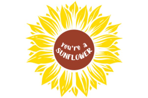 Sunflower with a Message of Affection and Support