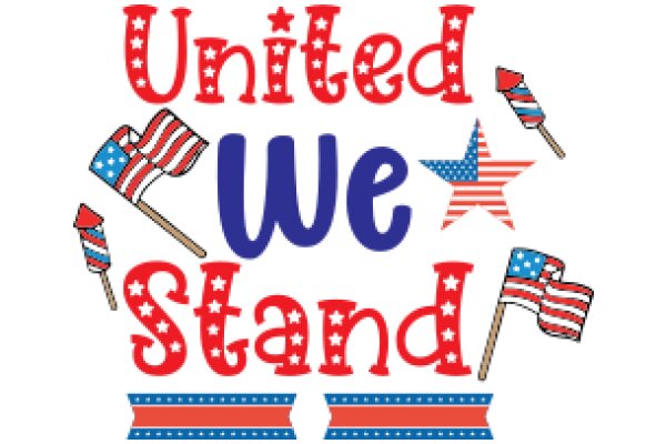 United We Stand: A Patriotic Display of American Symbols