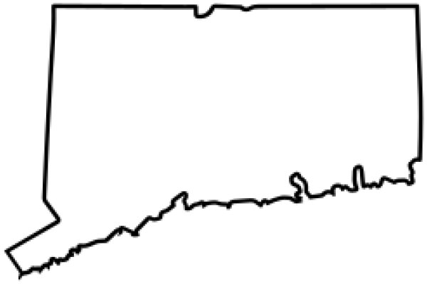 A Simple Line Drawing of a State Border