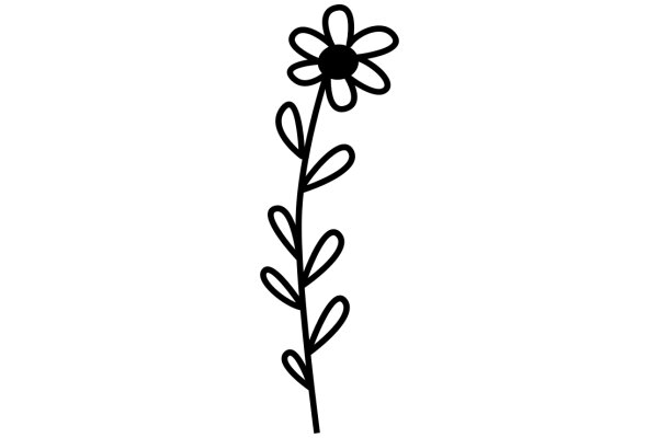 Simplicity in Art: A Flower