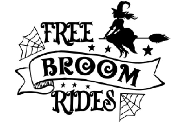 Fantasy-themed Sign: Free Rides on a Witch's Broom