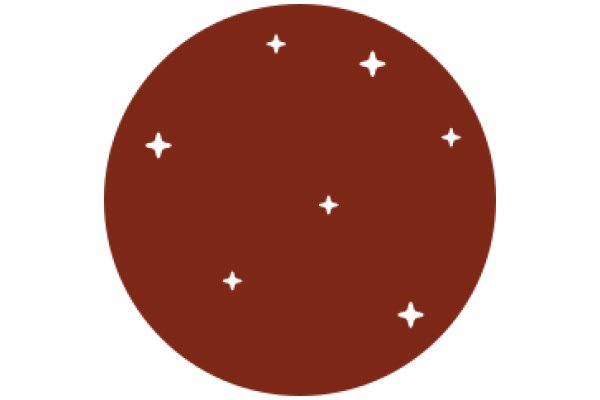 A Red Circle with White Stars