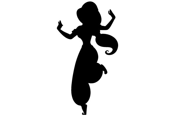 Silhouette of a Dancing Princess