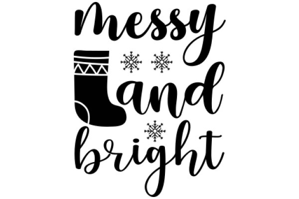 Holiday-Inspired Typography: A Festive Message with a Touch of Winter Charm