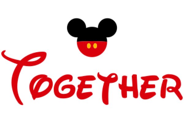 Disney's Mickey Mouse and the Word 'Together' in a Stylized Font