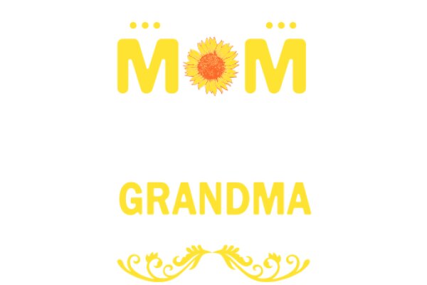 Mom's Yellow Sunflower Grandma Logo