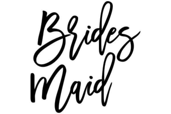 Handwritten Sign: Brides Maid