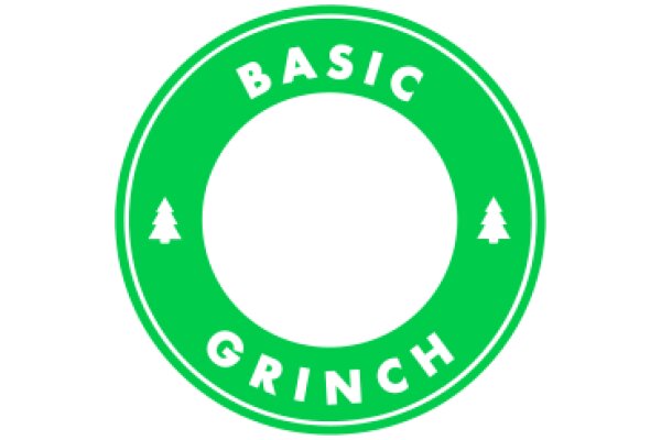 Green Circle with 'Basic Grinch' Inscription