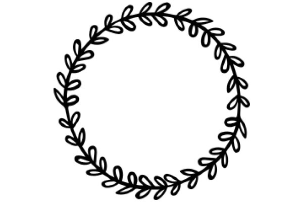 Elegant Black Wreath Design